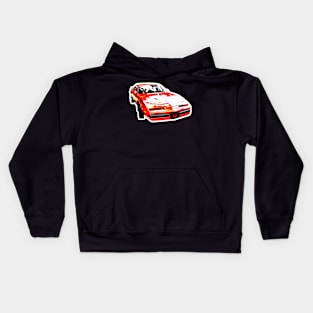 Red 1980s Firebird Kids Hoodie